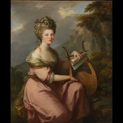 Portrett av Sarah Harrop (Mrs. Bates) som en mus